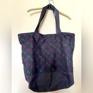 Large Pink multicolor print TOTE